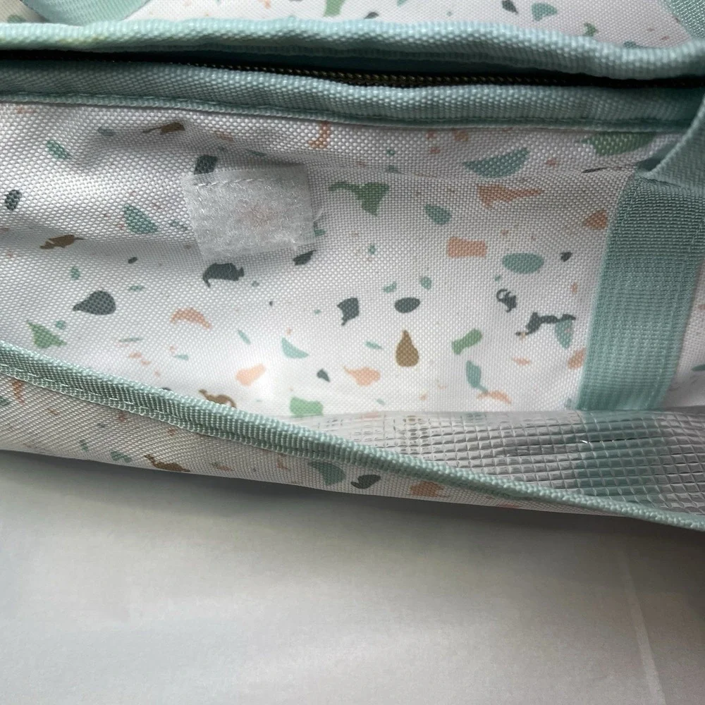 90's Print Large Insulated Casserole Carrier Reusable Lunch Box 9x13 Pan‎ Retro